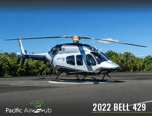 Exterior view of a 2022 Bell 429.