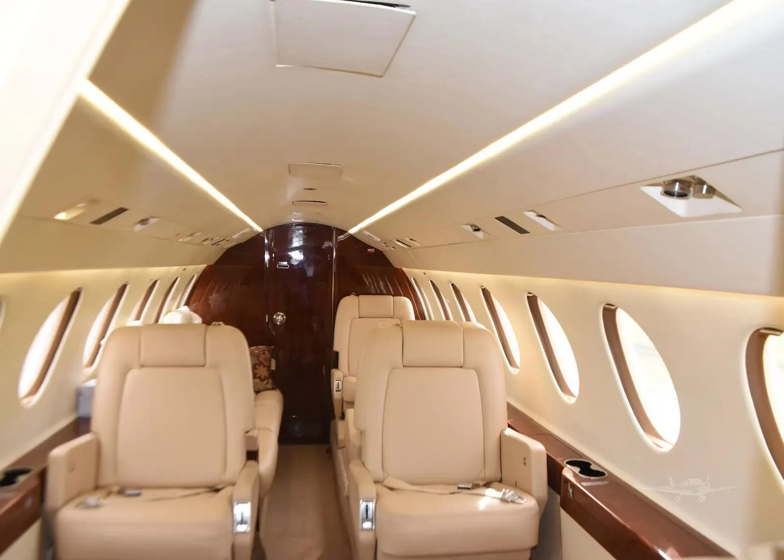 Cabin interior of a 2005 DASSAULT FALCON 50EX.