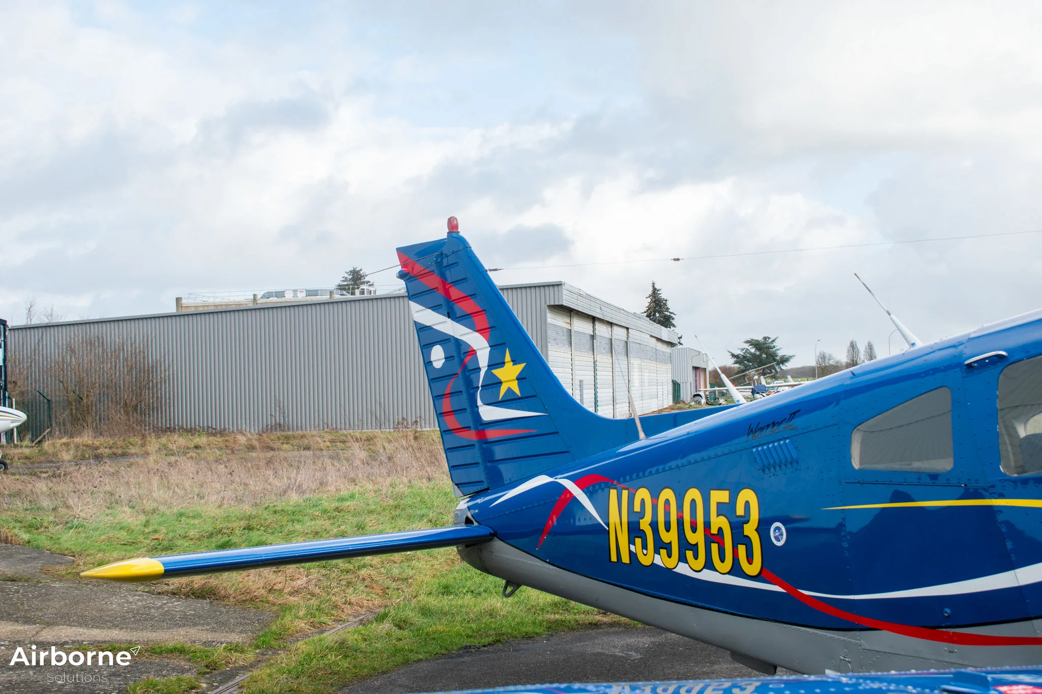 Exterior view of a 1978 Piper PA-28-161 Cherokee Warrior II.