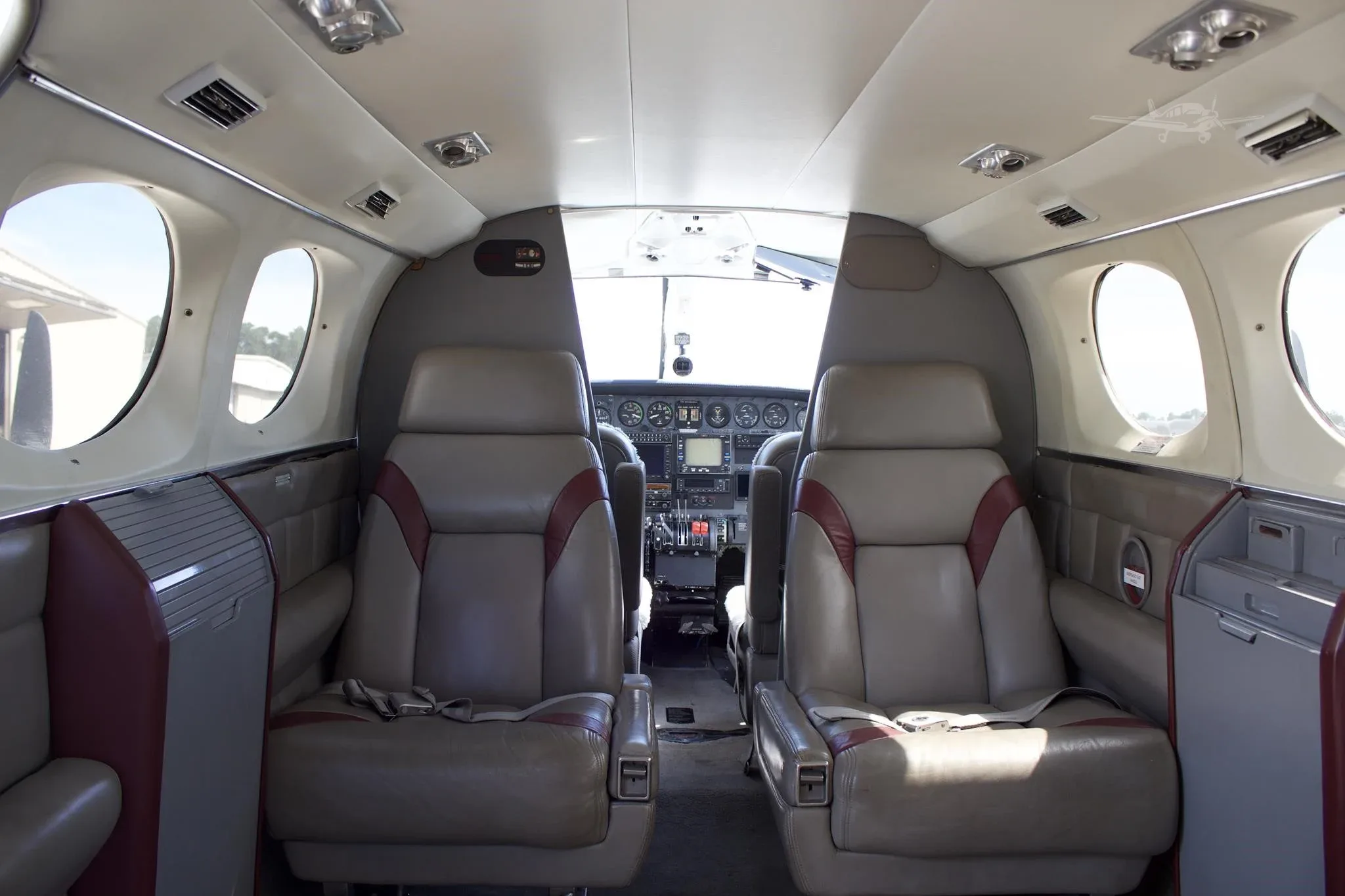 Cabin interior of a 1980 CESSNA 414A.
