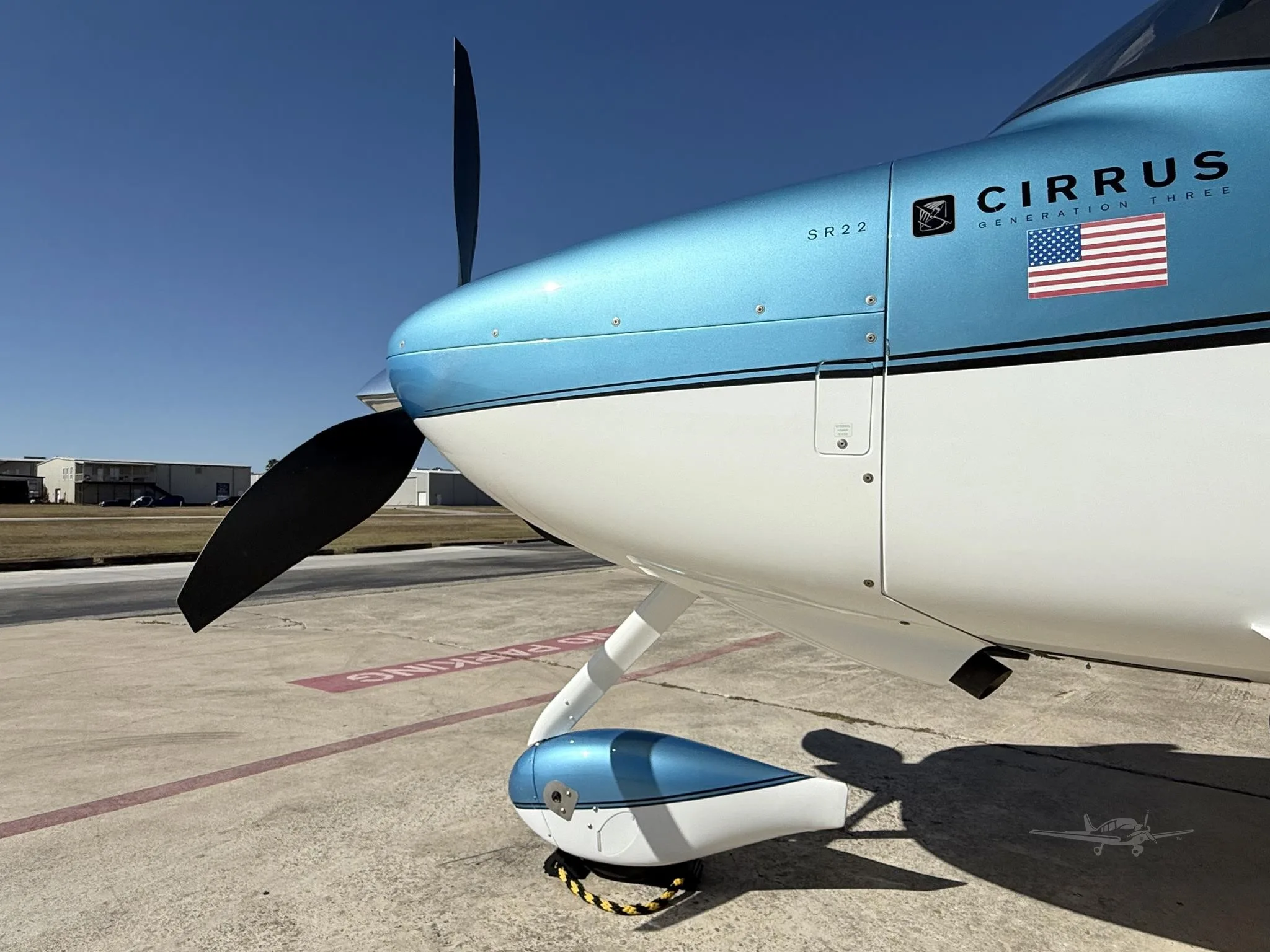 Marketing image of a 2008 CIRRUS SR22-G3 TURBO.