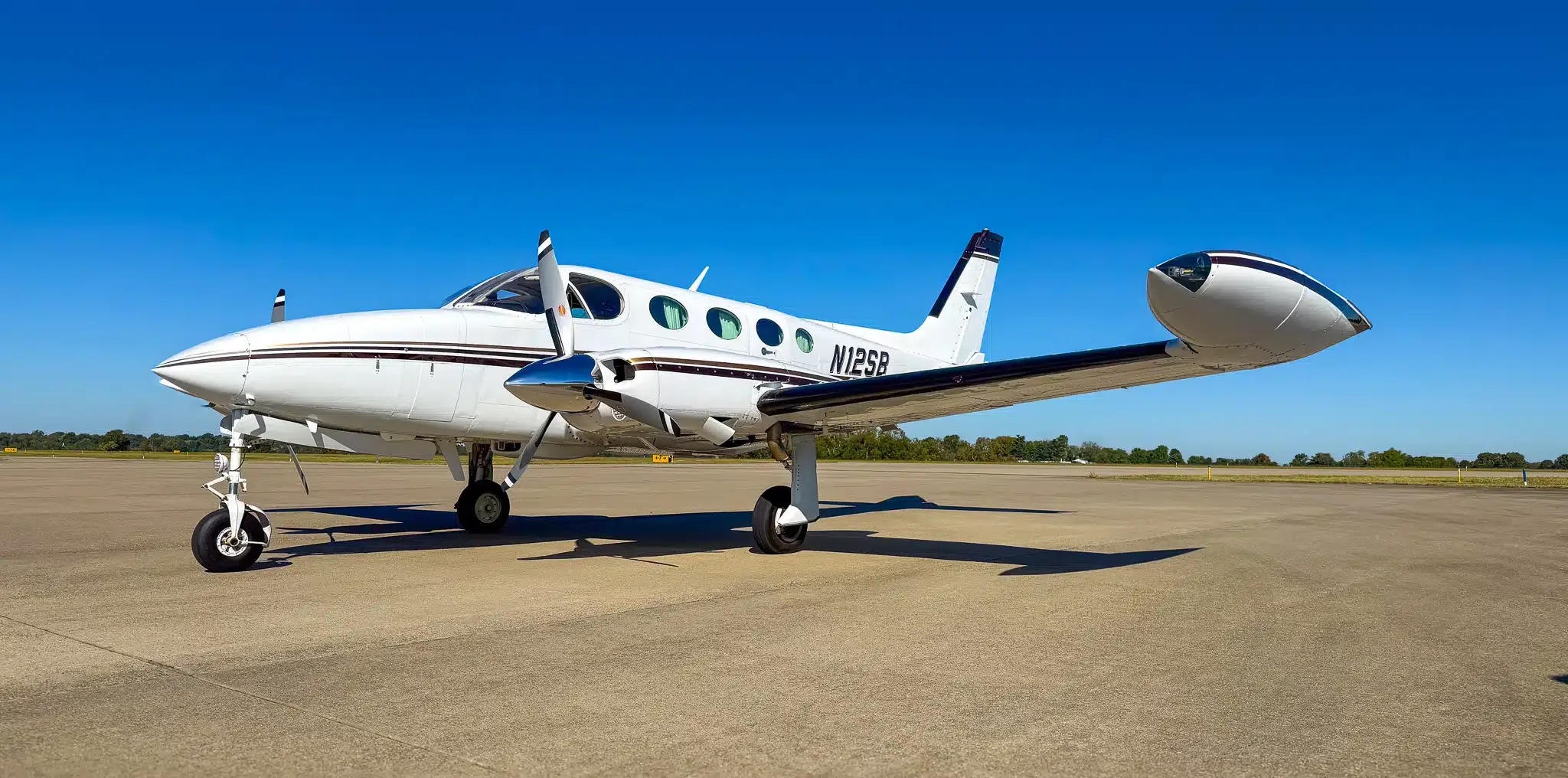 Exterior view of a 2023 Cessna 182T Skylane, N252SM.