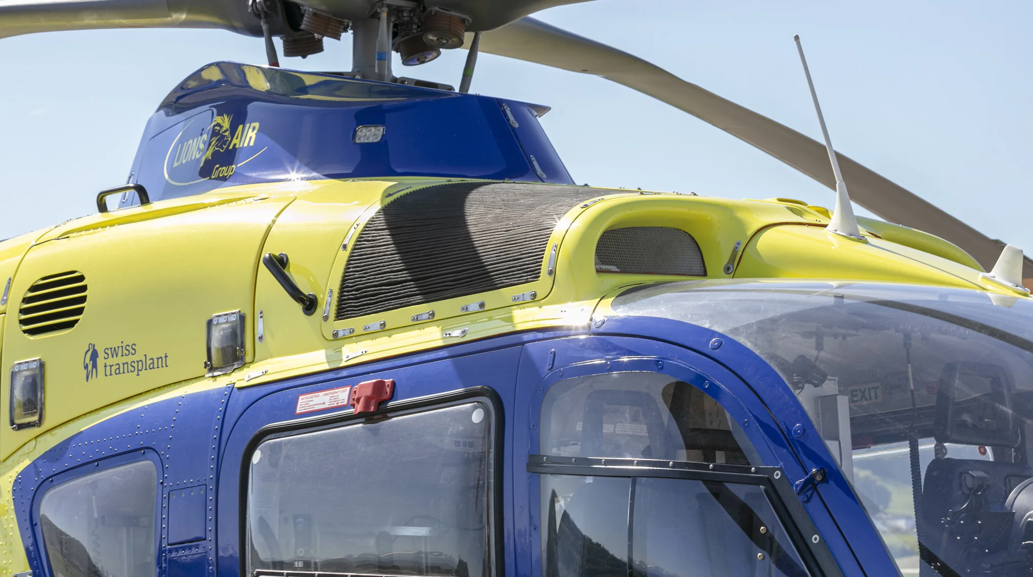 Engine detail of a 2009 Airbus EC135P2+.