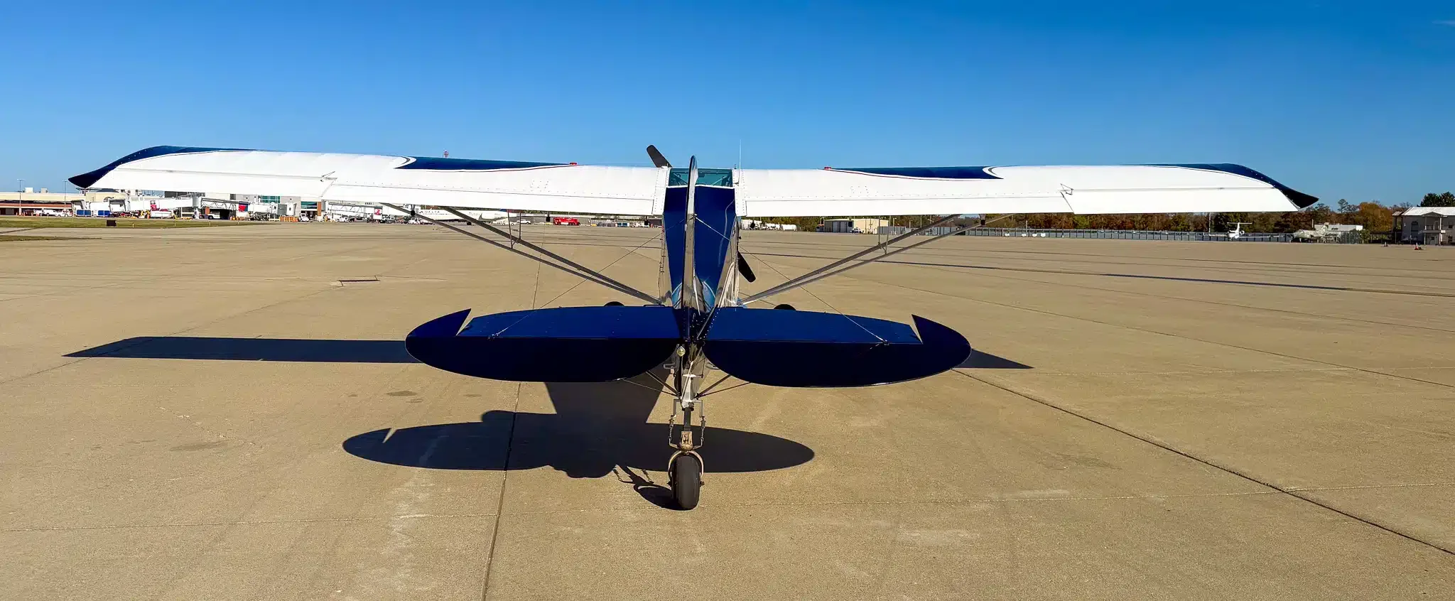 Exterior view of a 2010 Aviat A-1C Husky, N409BW.