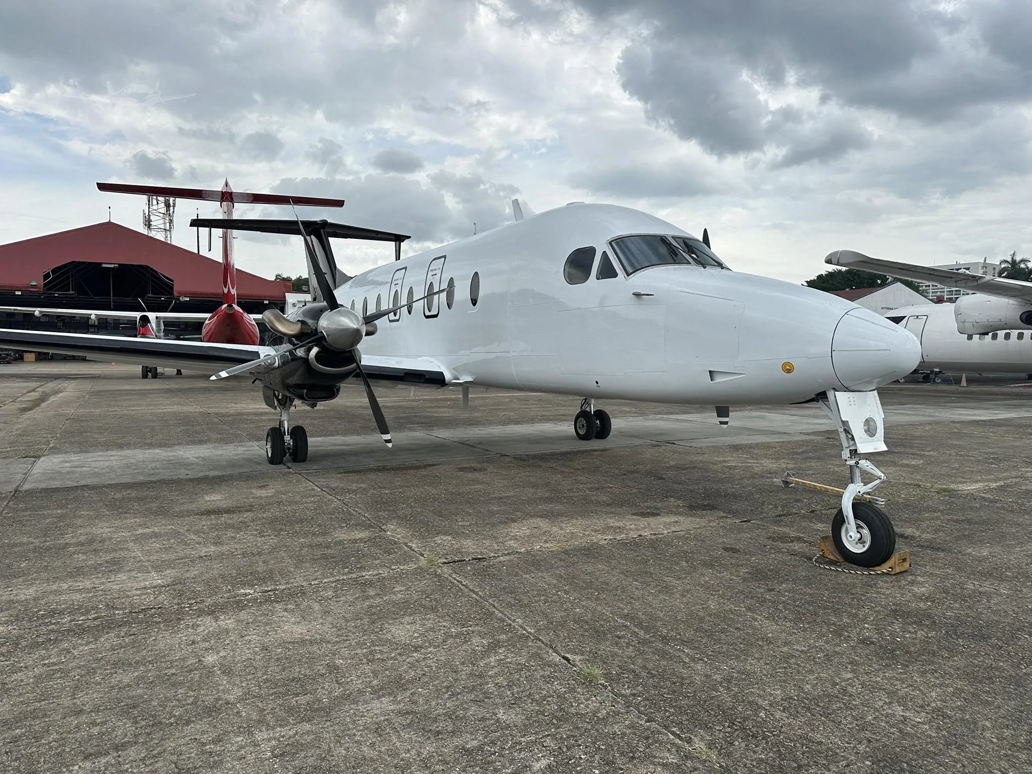 Exterior view of a 1996 BEECHCRAFT 1900D, N155CJ.