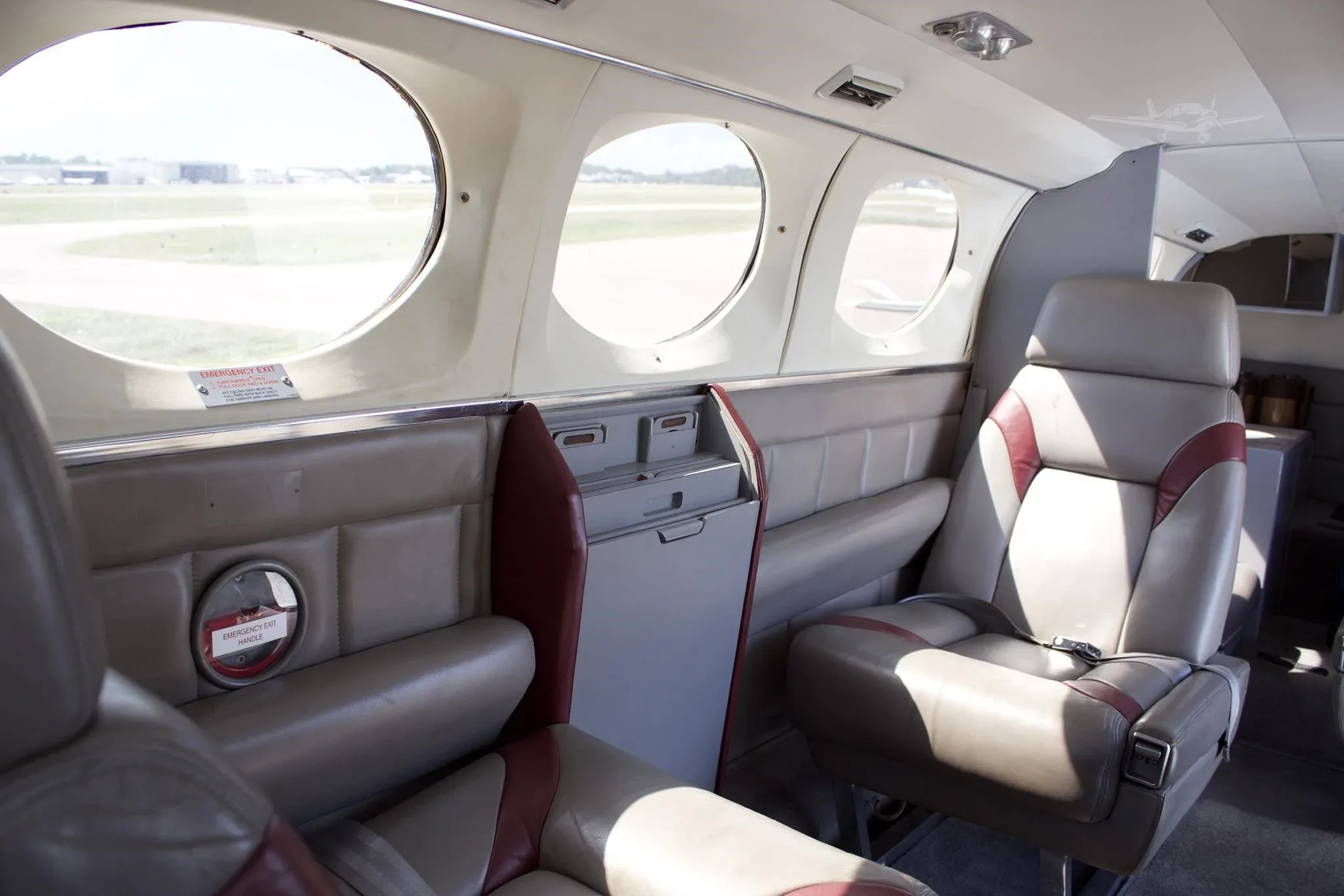 Cabin interior of a 1980 CESSNA 414A.