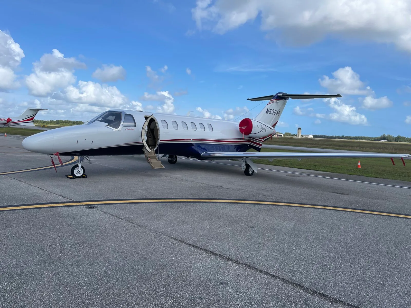 Exterior view of a 2019 Jet Citation CJ3+.