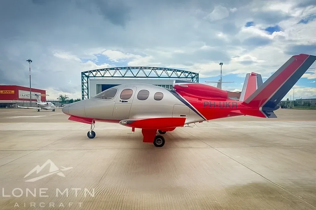 Exterior view of a 2020 Cirrus Vision.