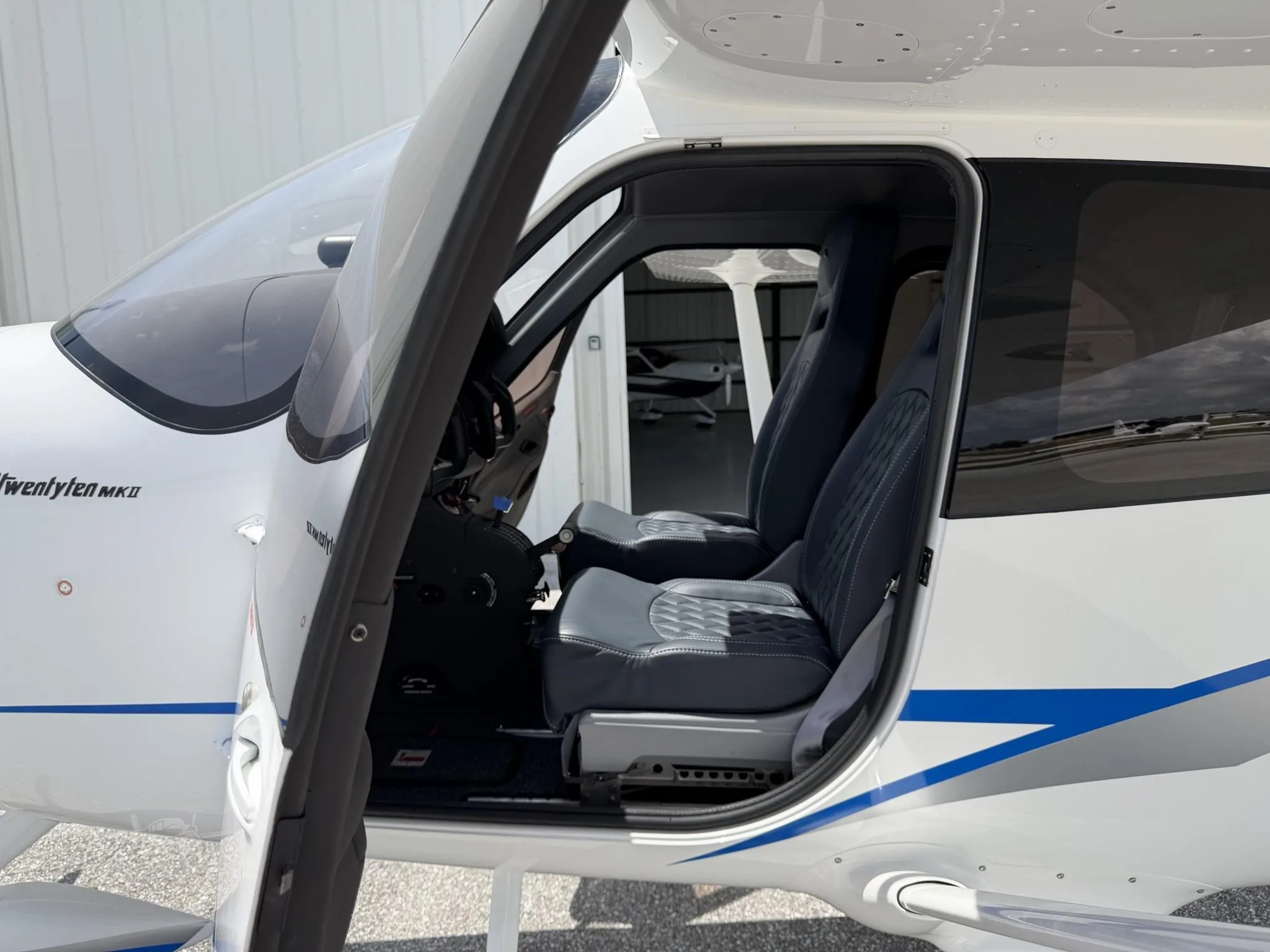 Cabin interior of a 2025 TECNAM P2010 MKII.
