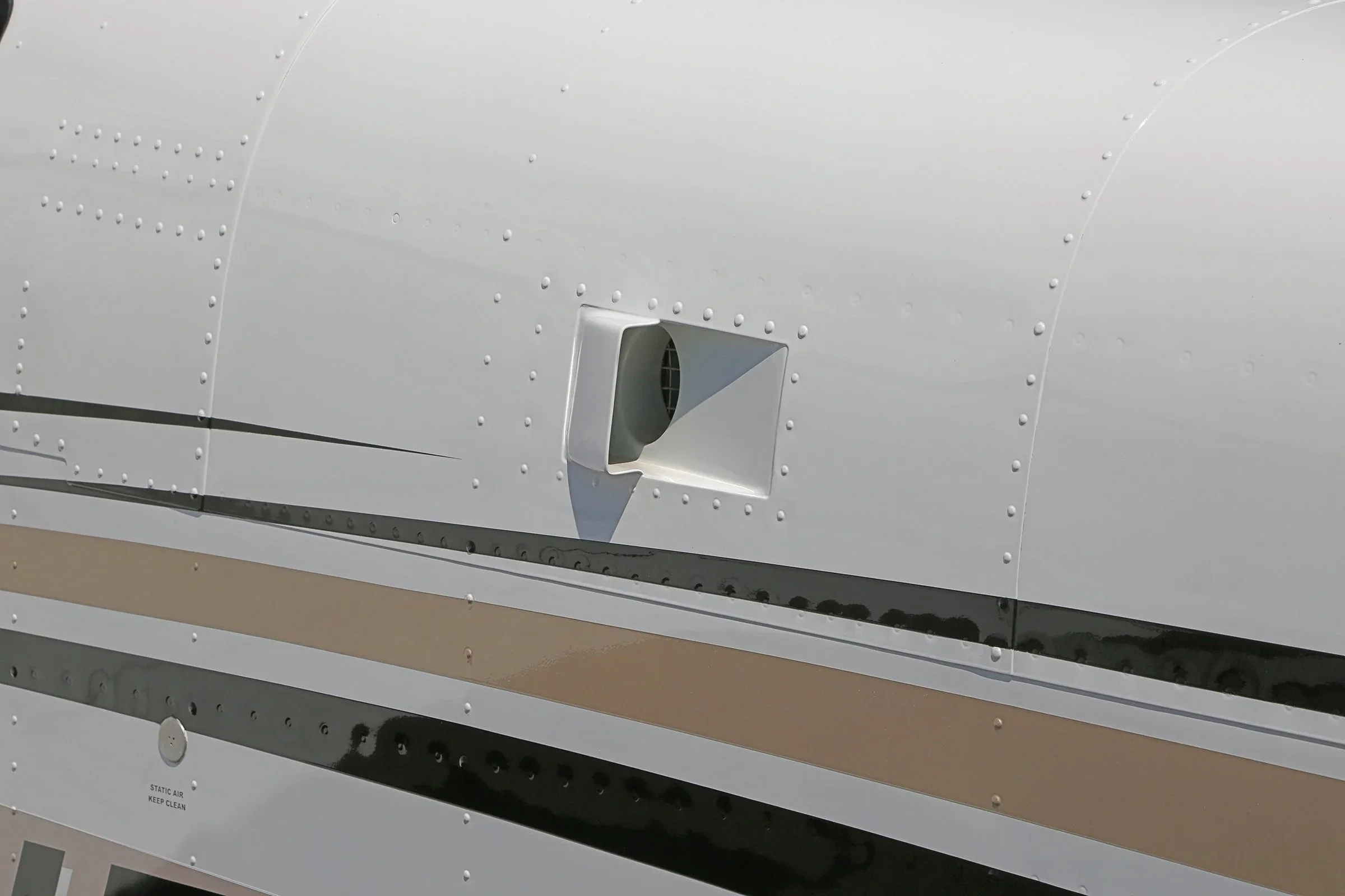 Engine detail of a 2010 Beechcraft Super-Bonanza.