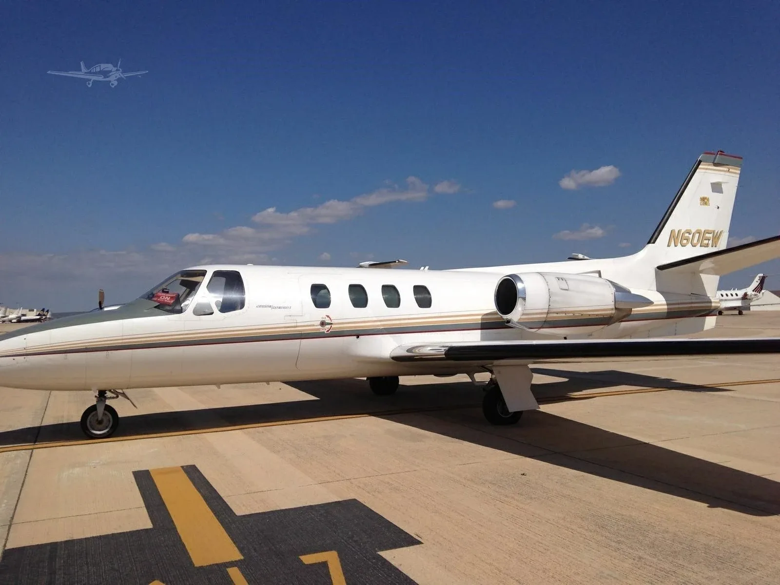 Exterior view of a 1982 Cessna Citation I/SP, N60EW.