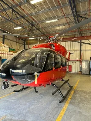 Exterior view of a 2011 Eurocopter EC145.