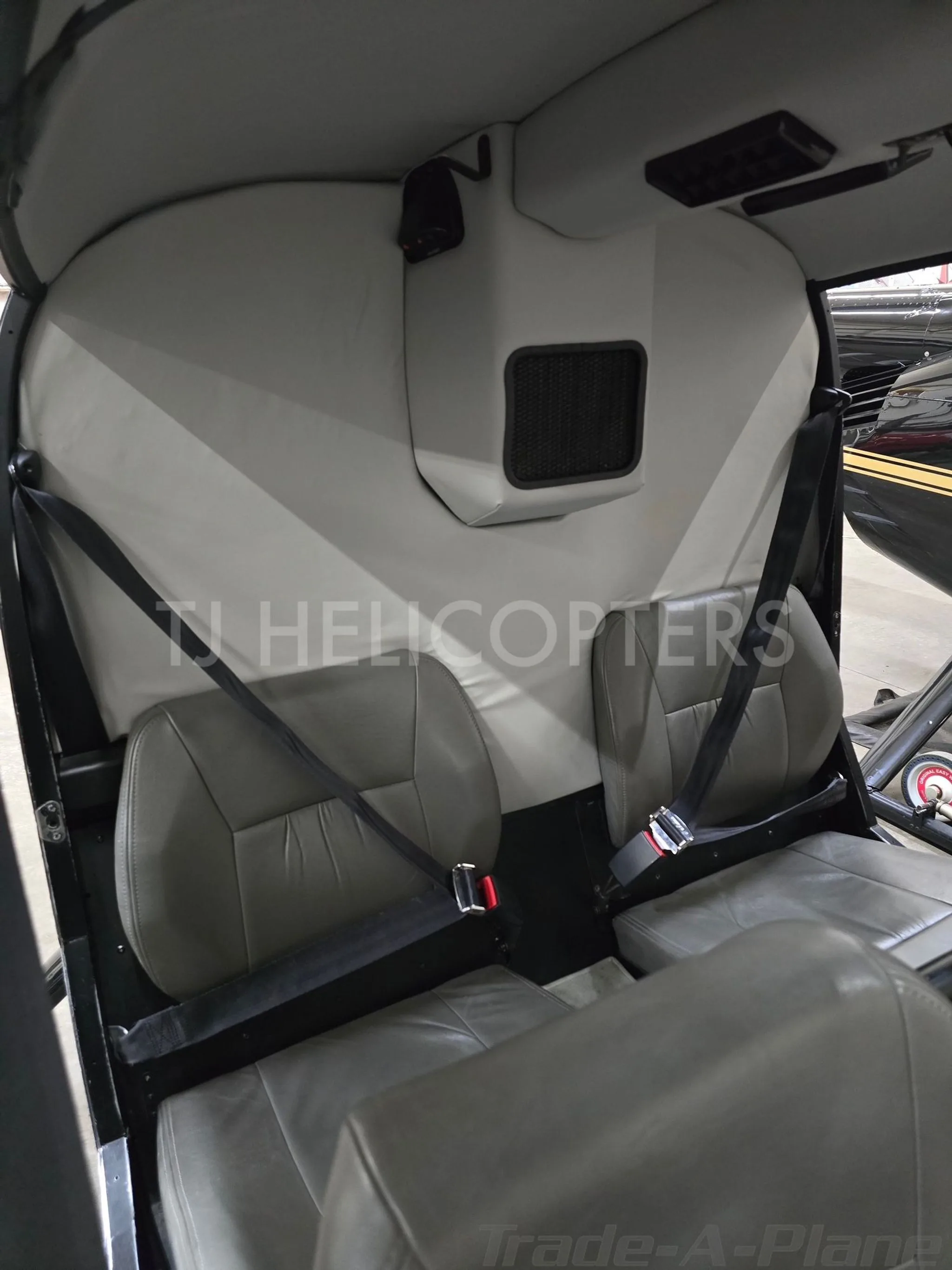 Cabin interior of a 2007 ROBINSON R44 RAVEN II.