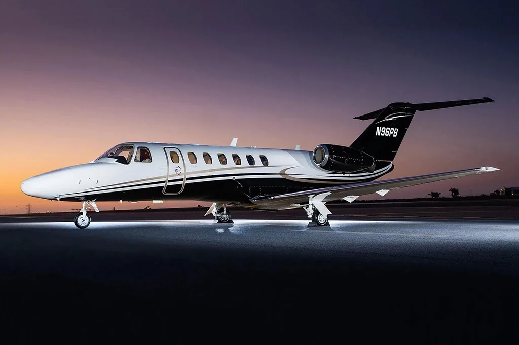 Exterior view of a 2006 Cessna Citation CJ3.