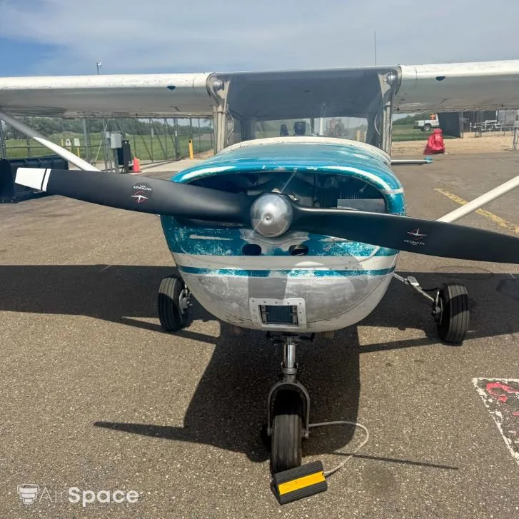 Exterior view of a 1966 Cessna 150F.