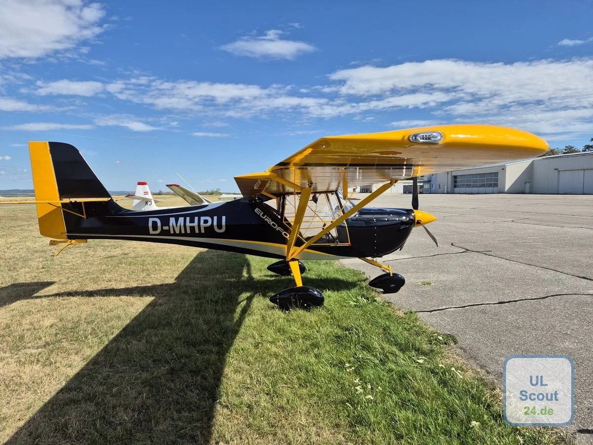 Exterior view of a 2026 Aeropro Eurofox 560NG, D-MHPU.