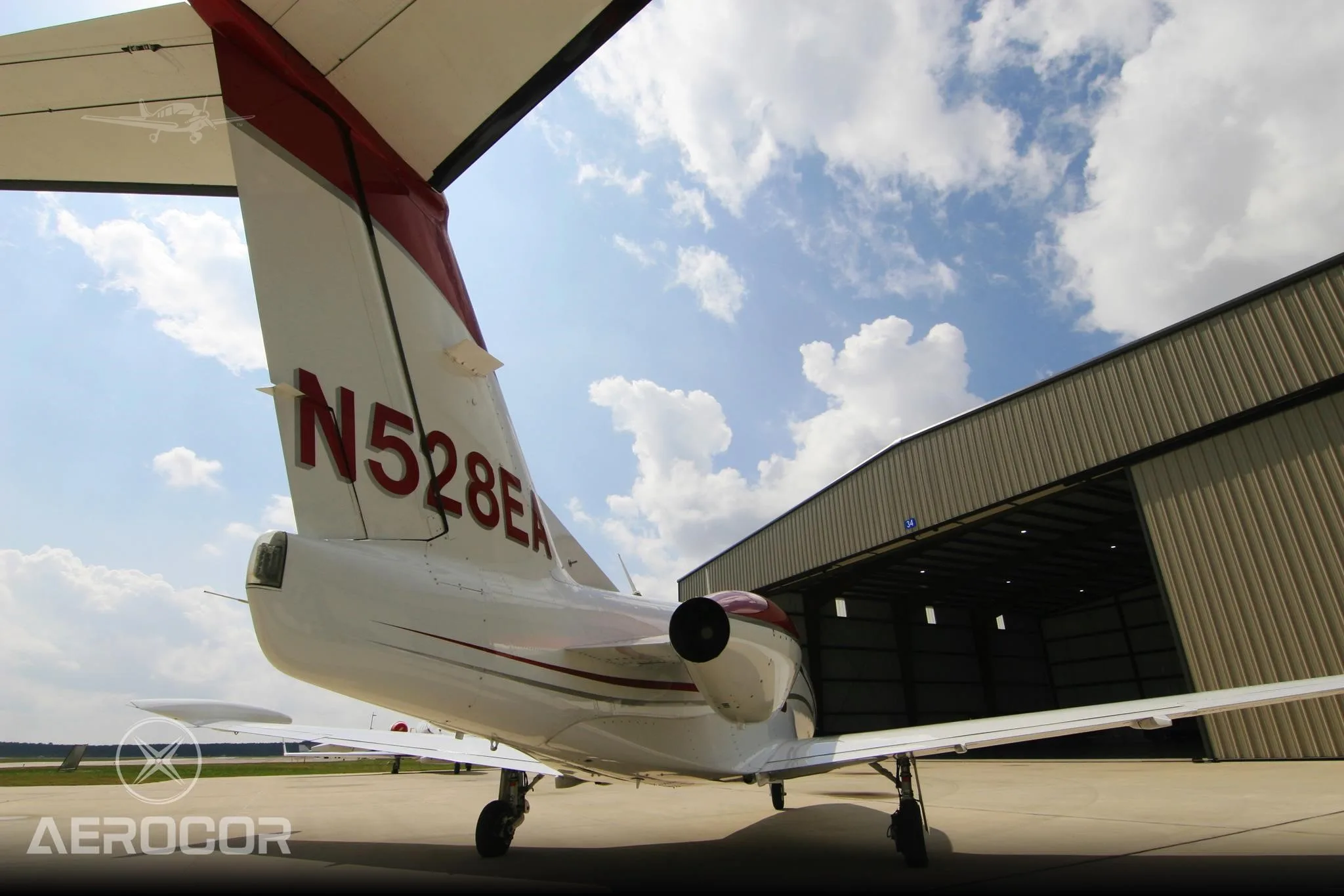 Exterior view of a 2008 ECLIPSE 500, N528EA.