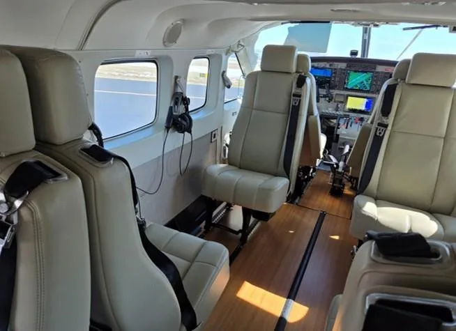 Cabin interior of a 2021 CESSNA CARAVAN 208B GRAND EX AMPHIBIAN.