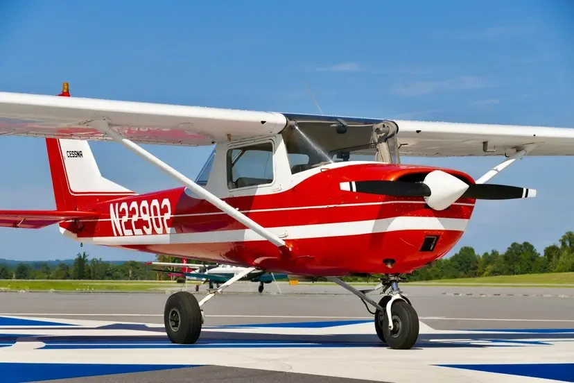 Marketing image of a 1963 Cessna 172B Skyhawk.