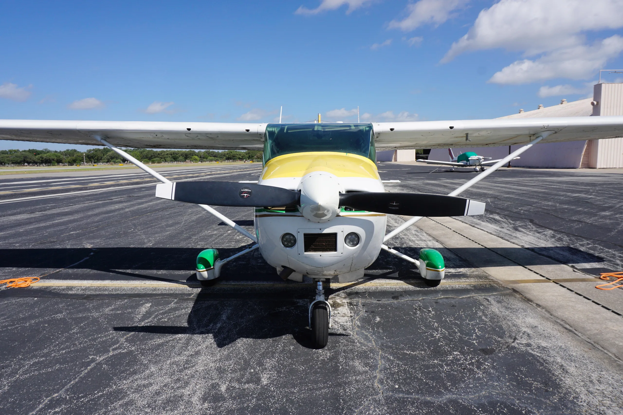 Exterior view of a 1977 Cessna 182Q Skylane.