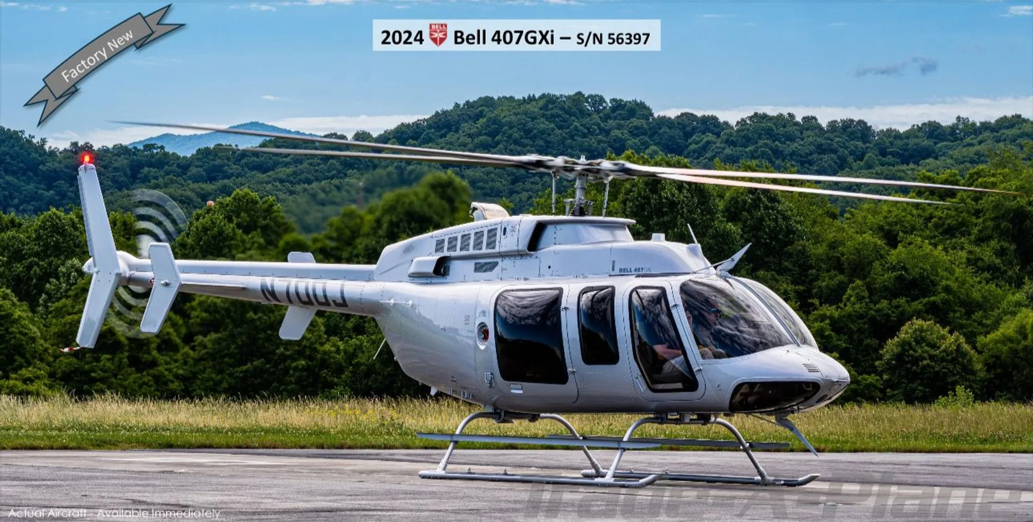 Marketing image of a 2024 BELL 407 GXI.