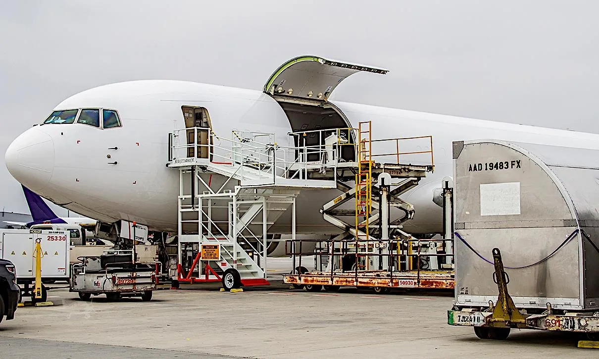 Exterior view of a 1996 BOEING 767-300F.