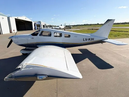 Exterior view of a 2022 Piper Archer, LV-KIH.