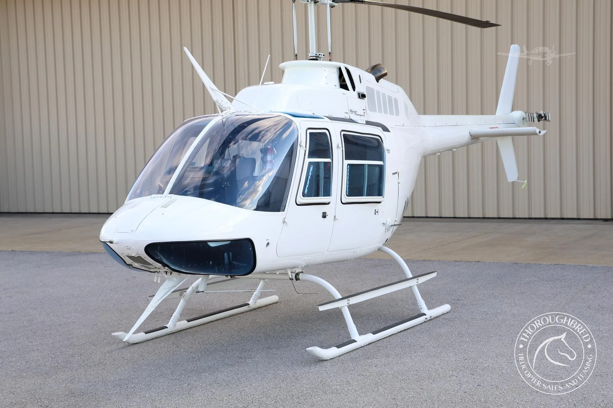 Exterior view of a 1975 BELL 206B II, N145LT.