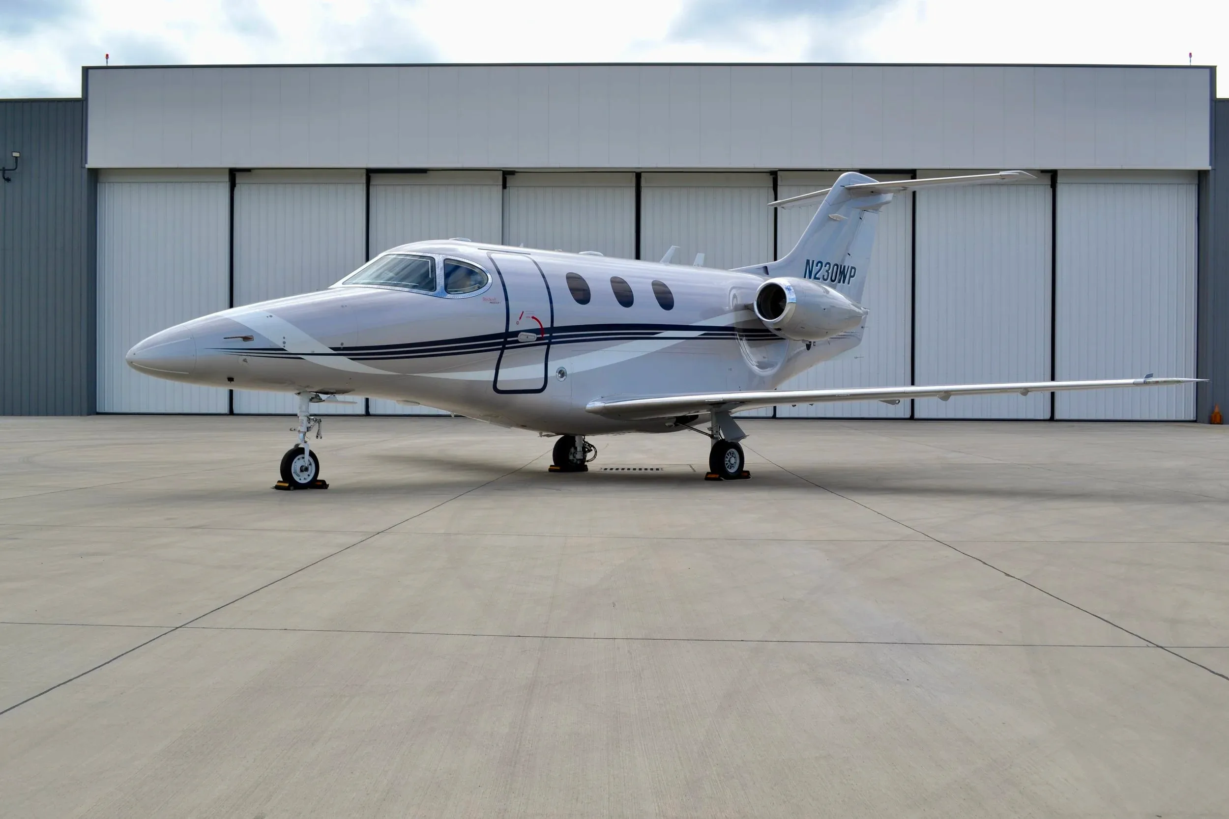Exterior view of a 2009 Beechcraft Premier IA — Carolina Jet.