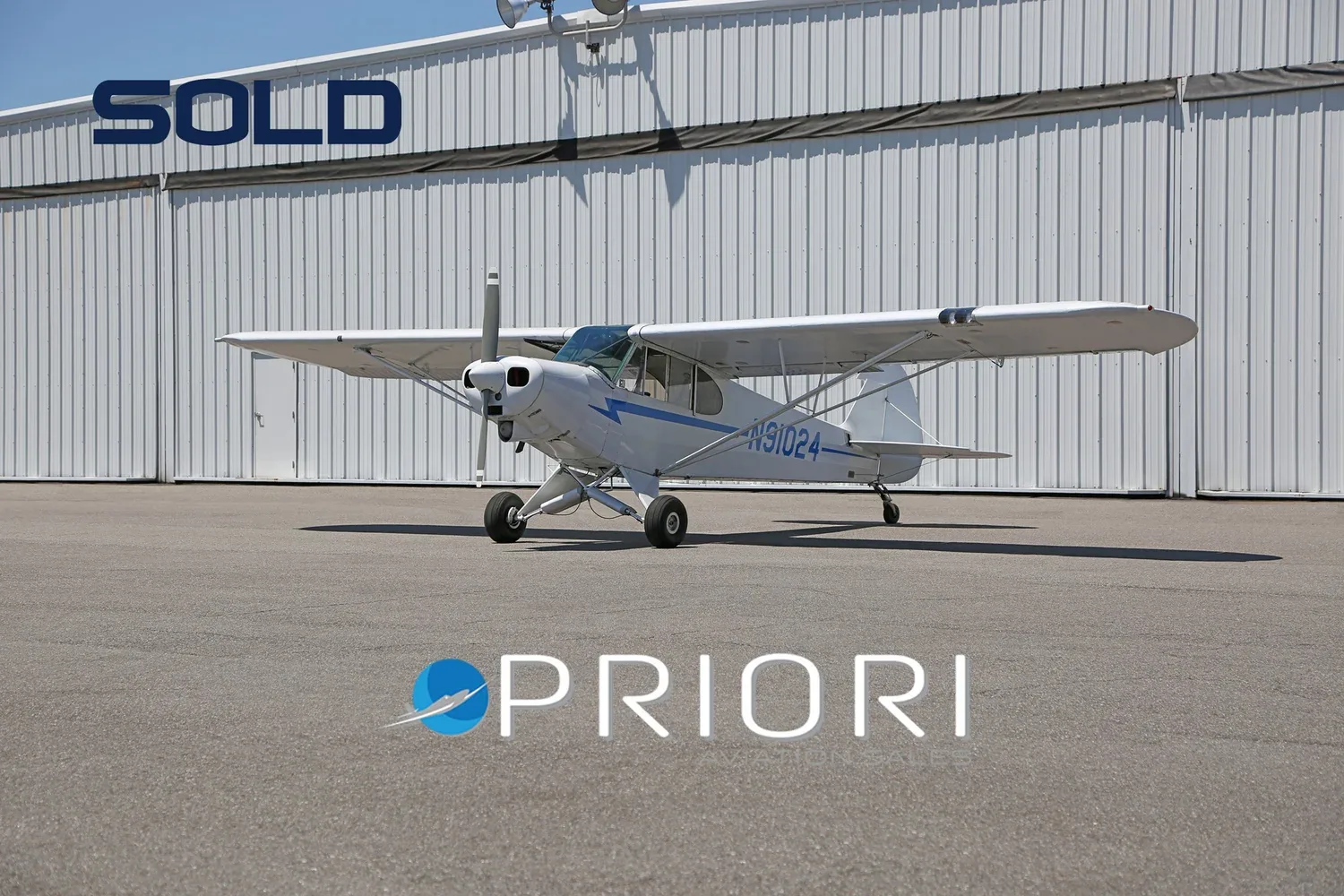 Exterior view of a 1981 Piper Super Cub.
