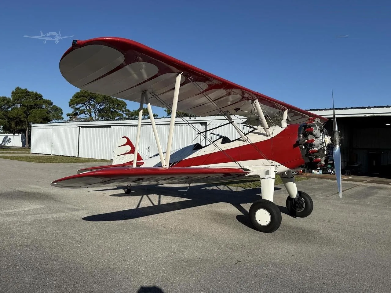 Exterior view of a 1943 BOEING/STEARMAN PT-17 KAYDET, N67119.