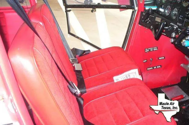 Cockpit and instrument panel of a 1985 Maule M-5-180C.