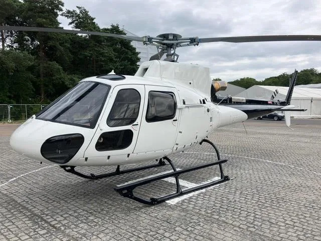 Cockpit and instrument panel of a 2025 AIRBUS H125.