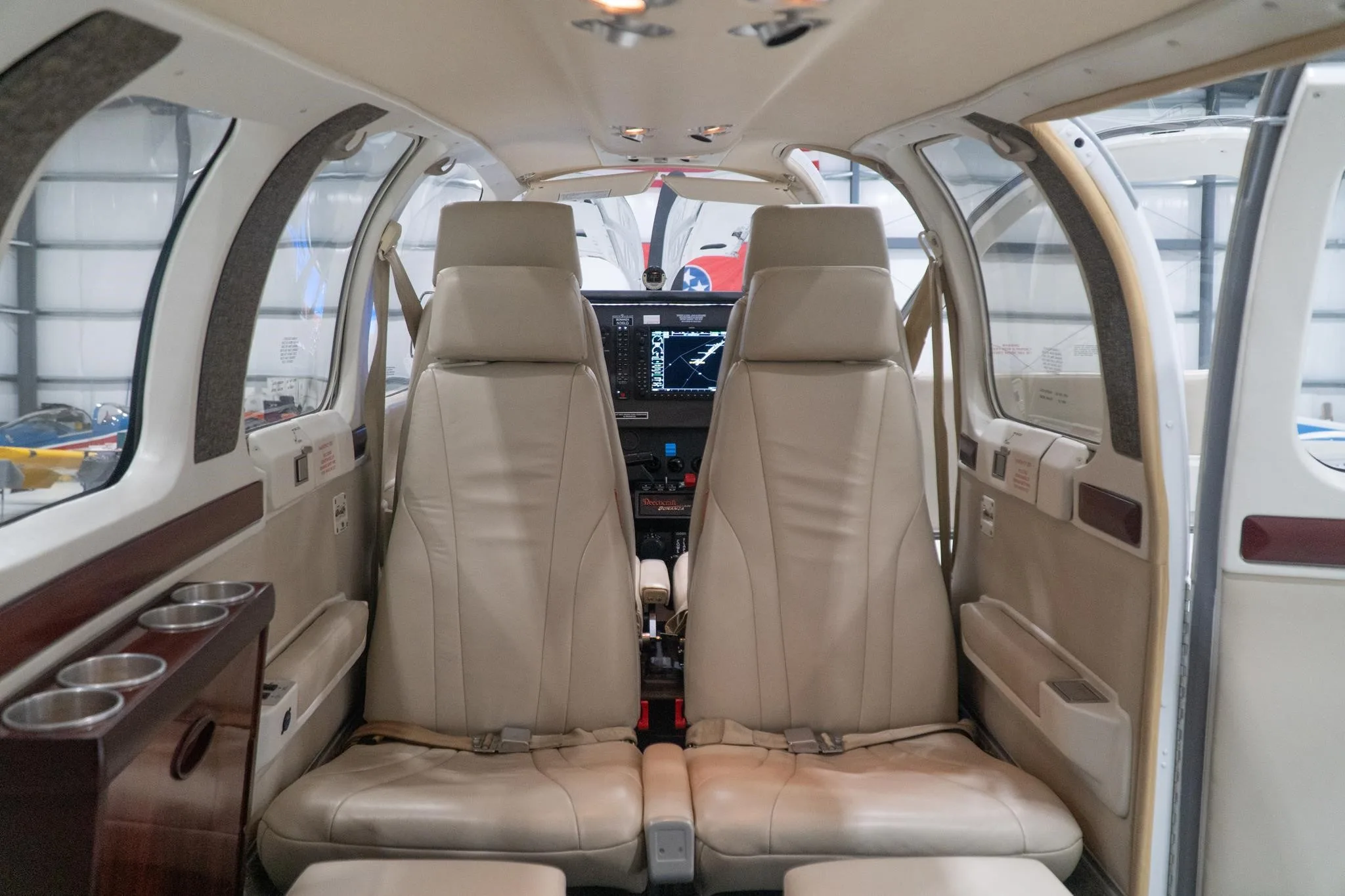Cabin interior of a 2006 BEECHCRAFT G36 BONANZA.