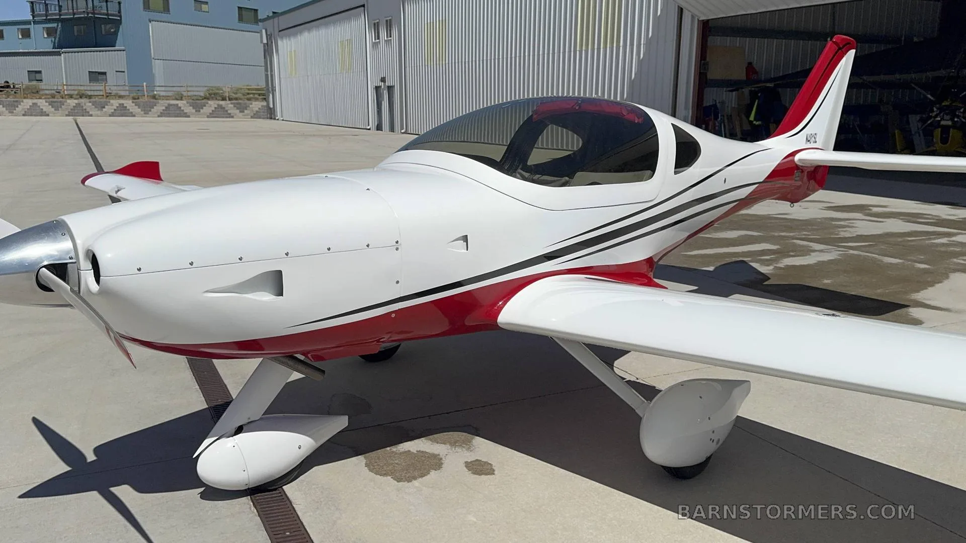 Exterior view of a aircraft.