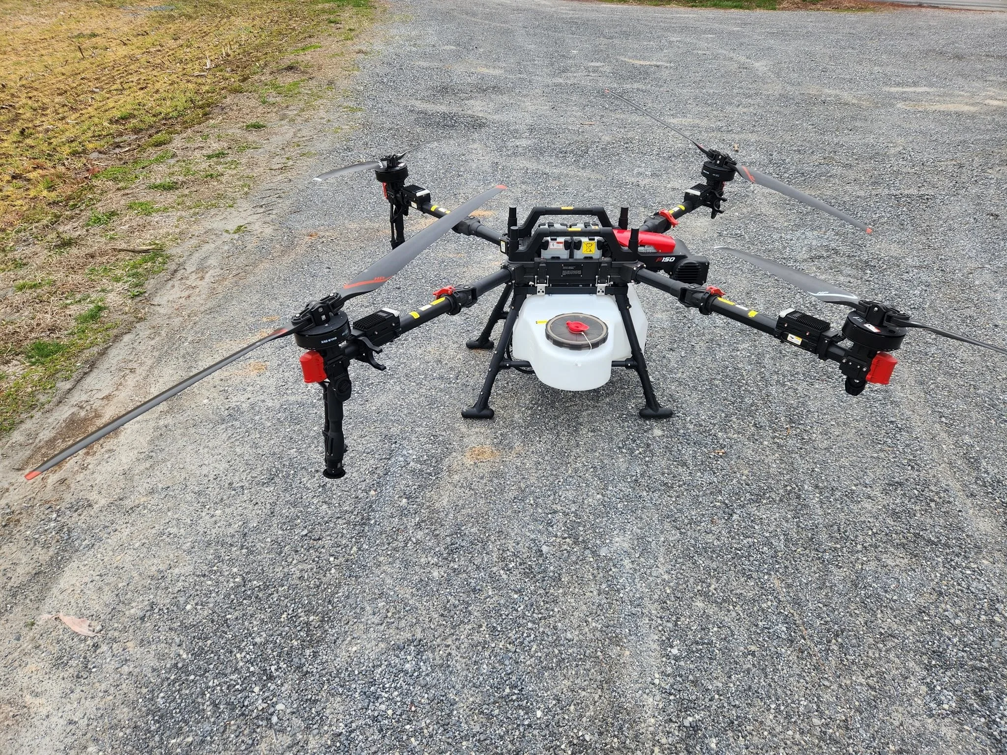 Exterior view of a 2024 XAG P150.