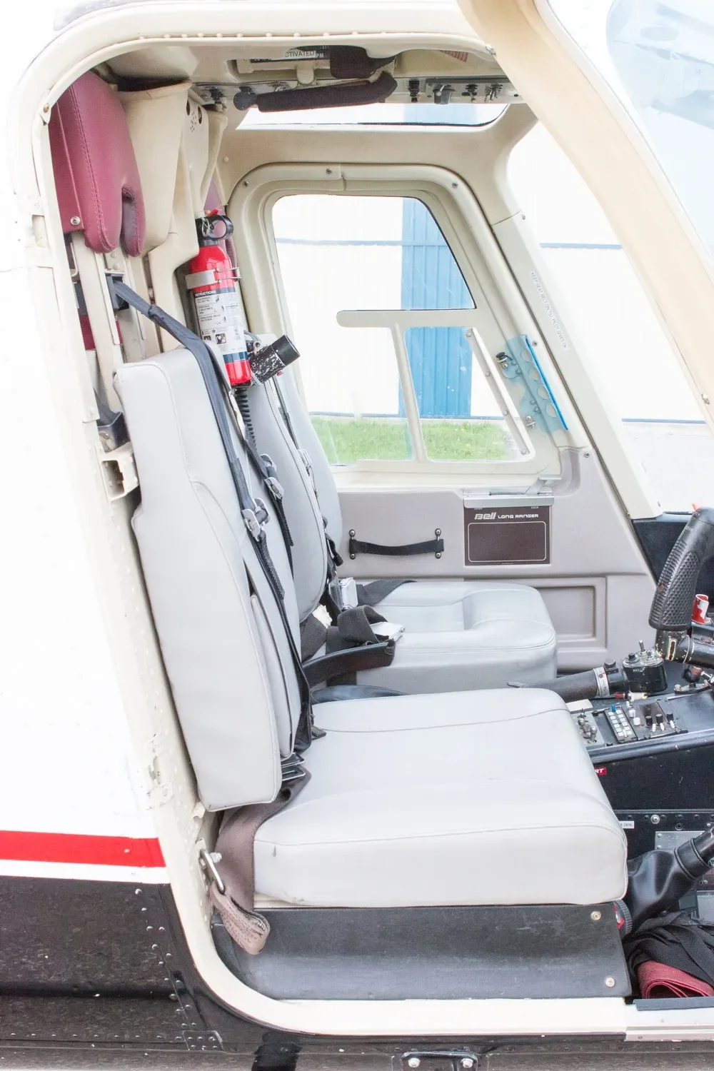Cabin interior of a 1981 Bell Longranger.