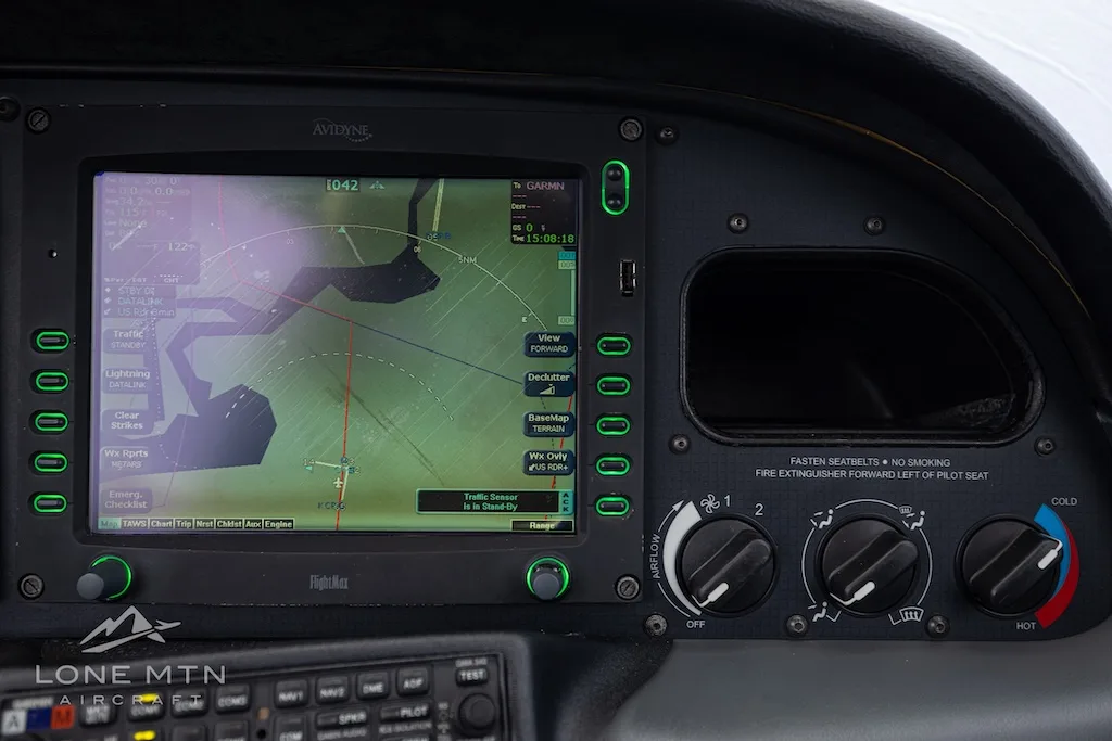 Avionics suite of a 2006 Cirrus SR20 G2 GTS.