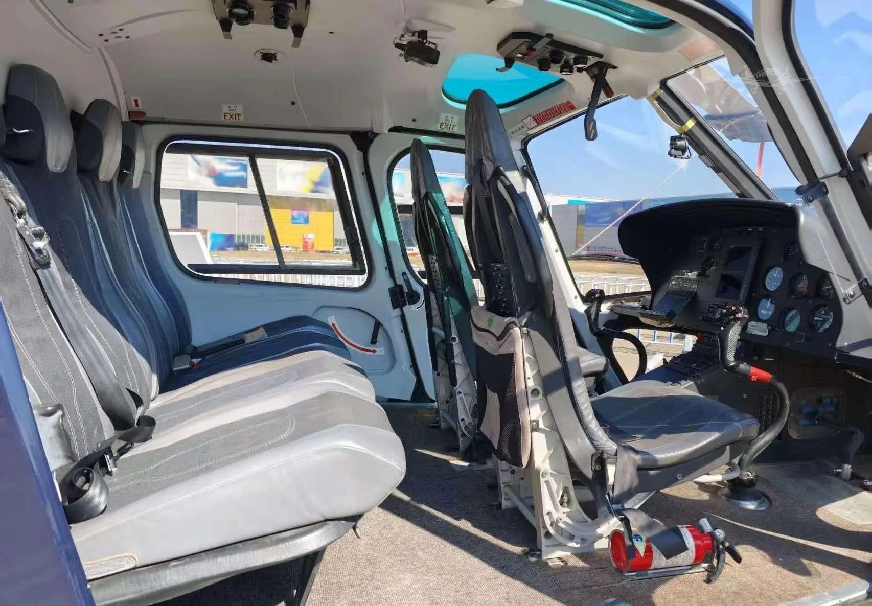 Cabin interior of a 2014 EUROCOPTER AS350B3E.
