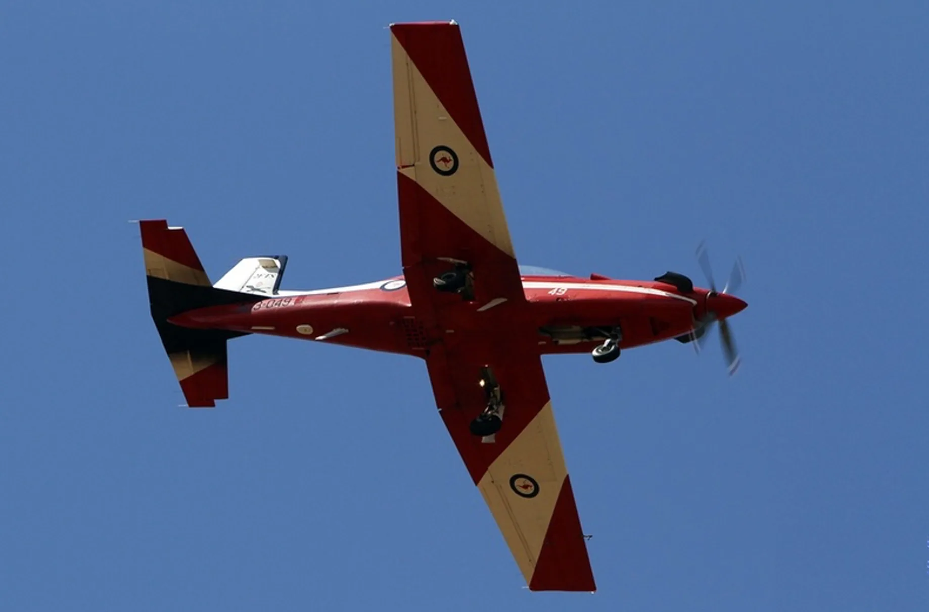 Marketing image of a 1991 Pilatus PC-9/A.