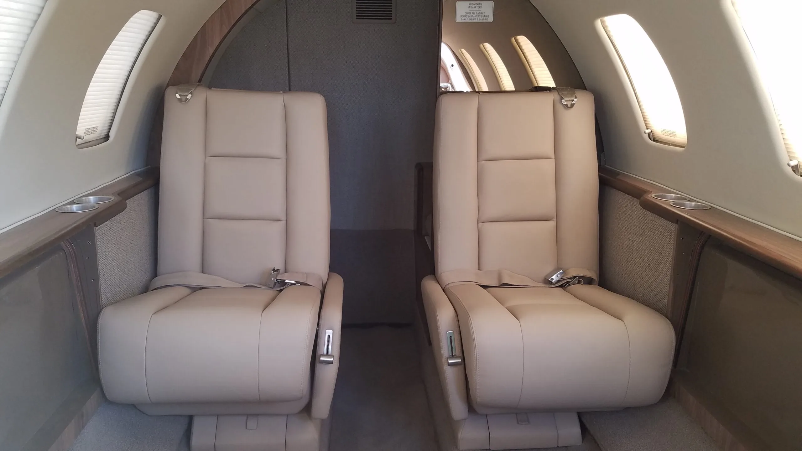 Cabin interior of a 2001 Cessna cj1.
