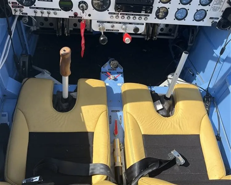Cockpit and instrument panel of a 2012 Vans RV 9A.
