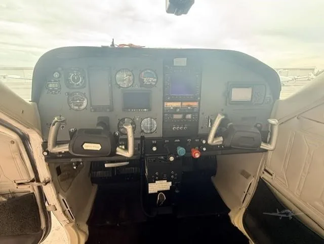 Cockpit and instrument panel of a 1978 CESSNA 177.