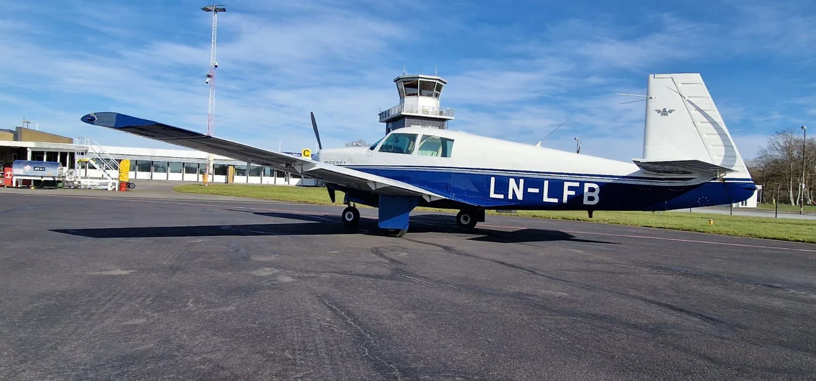 Exterior view of a 1969 Mooney M20C Ranger.