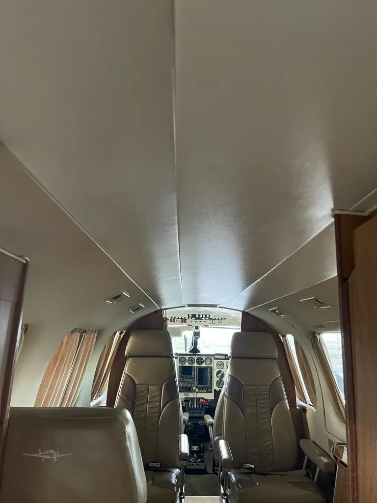 Cabin interior of a 1984 PIPER NAVAJO CHIEFTAIN.