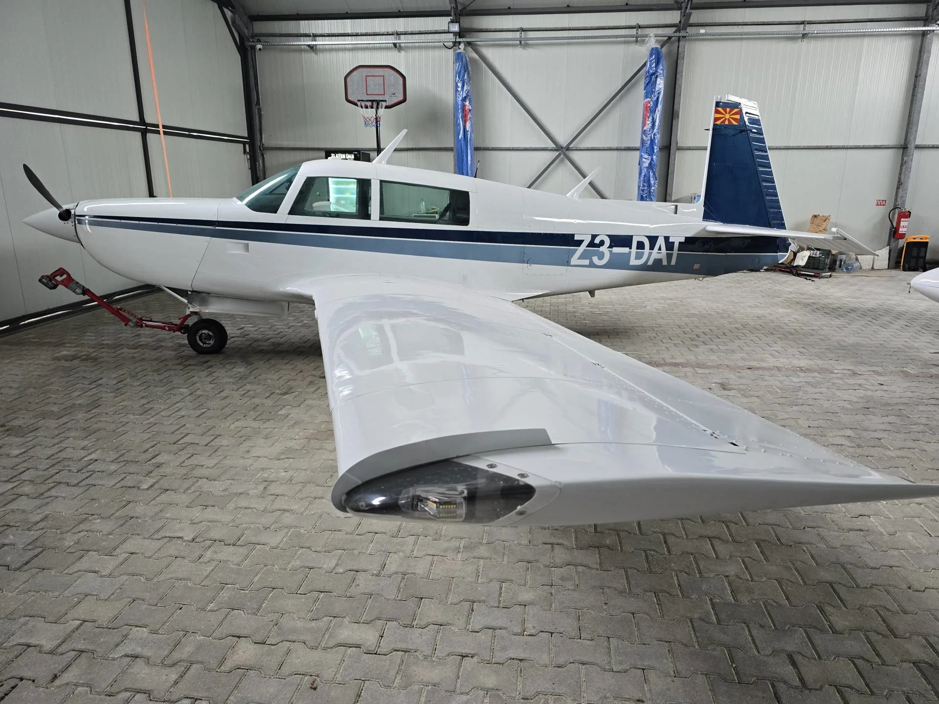 Exterior view of a 1981 Mooney M20K 231.