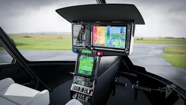 Avionics suite of a 2026 ROBINSON R66 NXG.