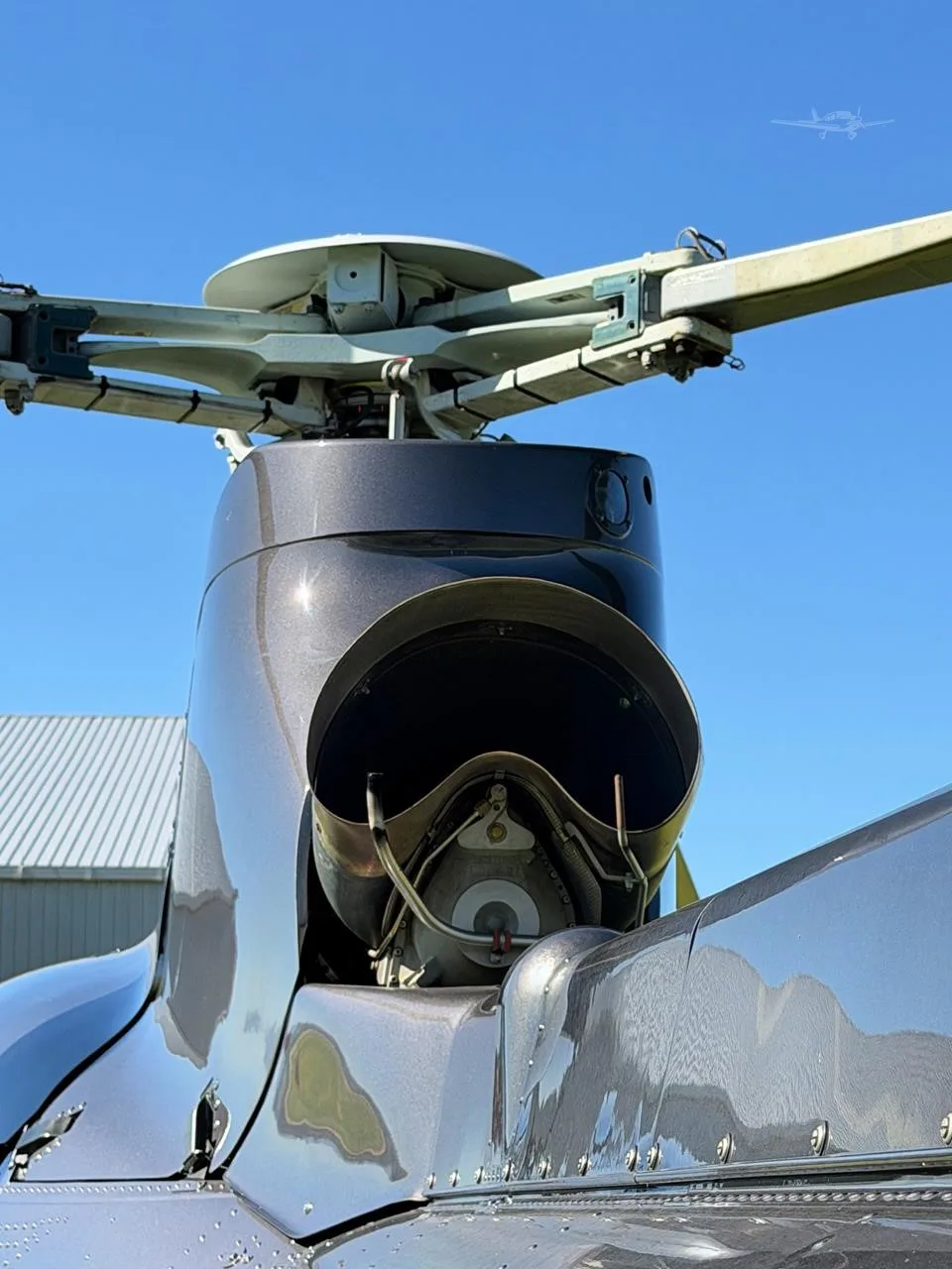 Engine detail of a 2013 EUROCOPTER AS350B-2.