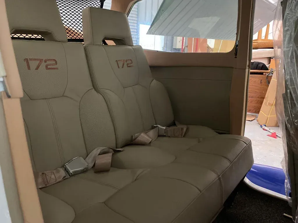 Cabin interior of a 1975 Cessna.