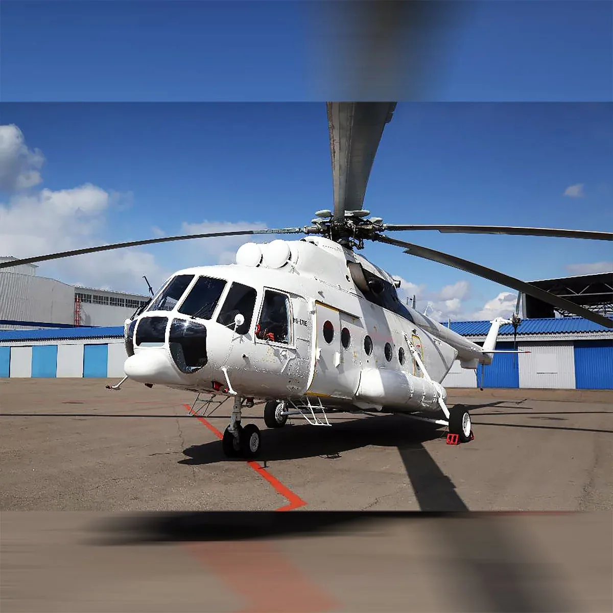 Marketing image of a 2017 Mil 8 amt transport helicopter.